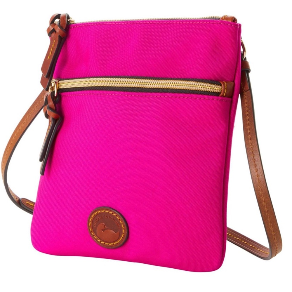 DONEY & BOURKE: Bright Fucshia Crossbody Zip Bag